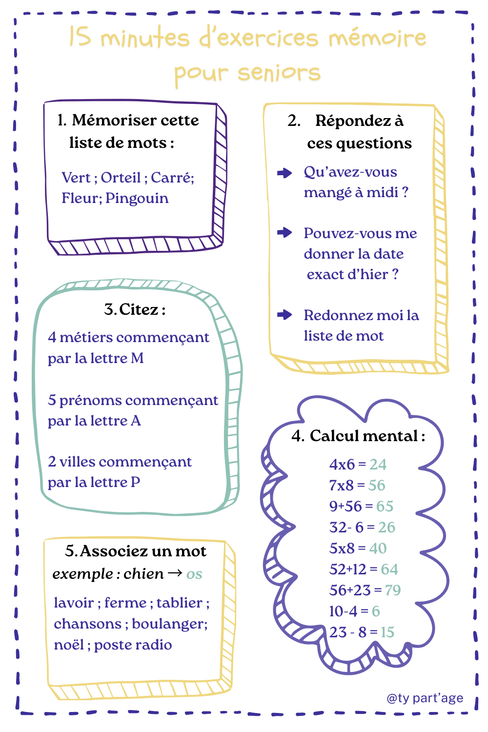 Mémoire express – 15 minutes d’exercices pour stimuler les seniors