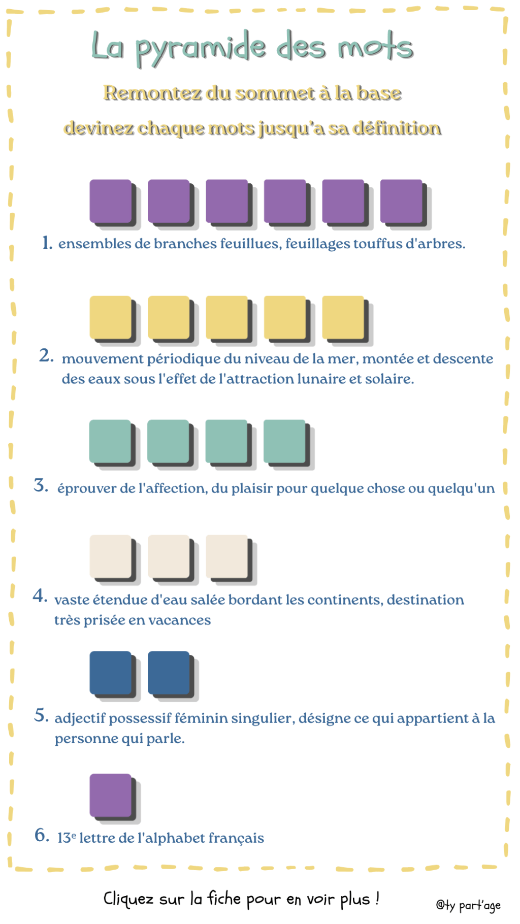 Pyramide de mots